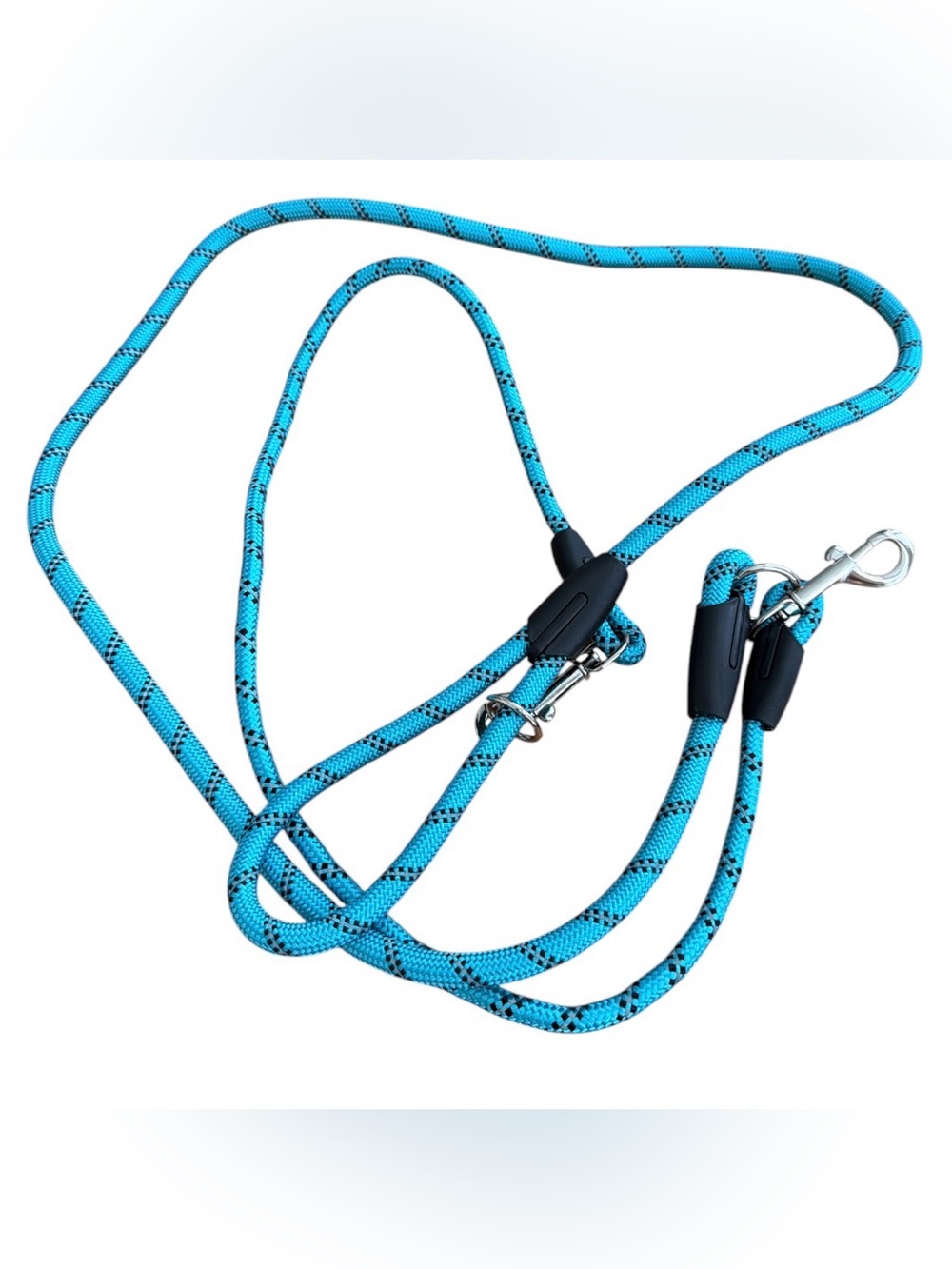 Blue Reflective Rope Dog Hands Free Leash - Durable Pet Lead
